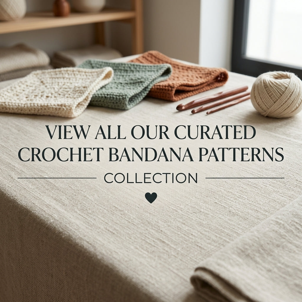 Fan Stitch Bandana Shawl | Crochet Pattern PDF
