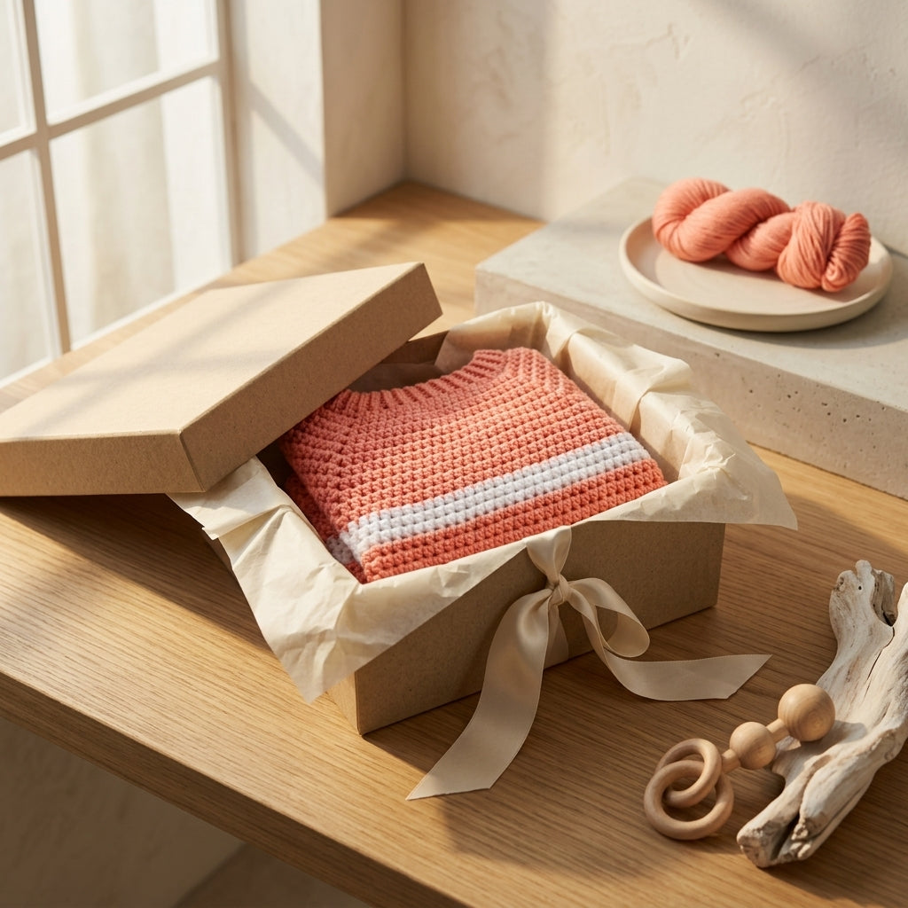 Raglan Baby Cardigan Striped v3 | Crochet Pattern PDF