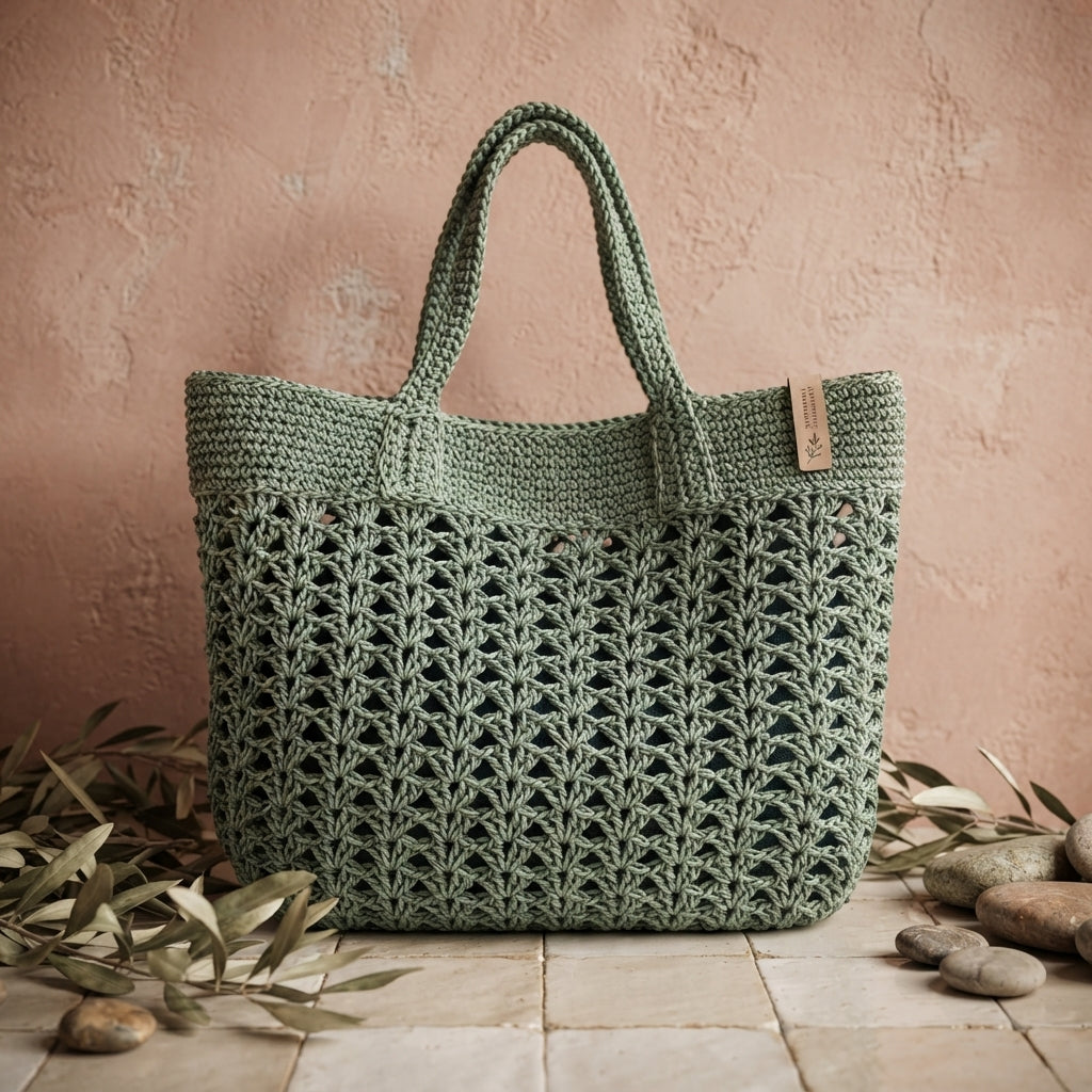 Granny Square Granny Square Beach Bag | Crochet Pattern PDF