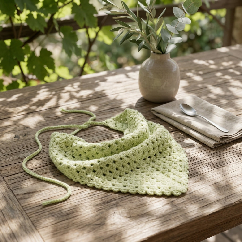 Easy Boho Triangle Bandana | Beginner Crochet Pattern PDF
