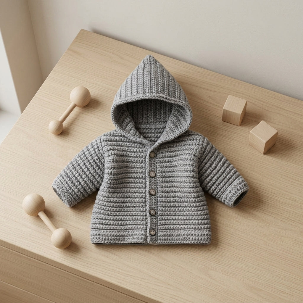 Hooded Sweater Beginner Baby Hoodie | Crochet Pattern PDF