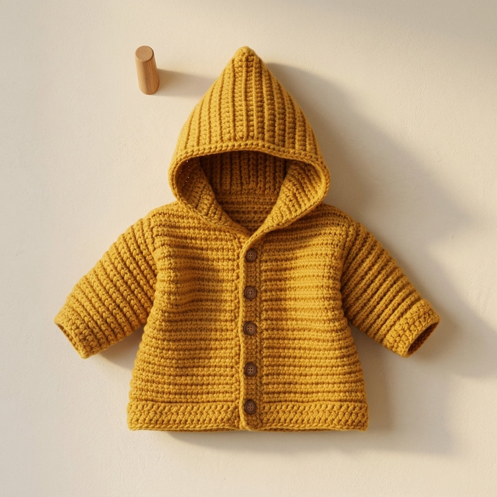 Hooded Sweater Beginner Baby Hoodie | Crochet Pattern PDF