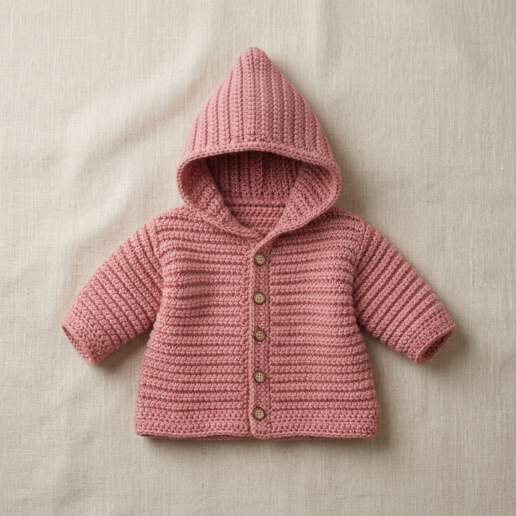 Hooded Sweater Beginner Baby Hoodie | Crochet Pattern PDF