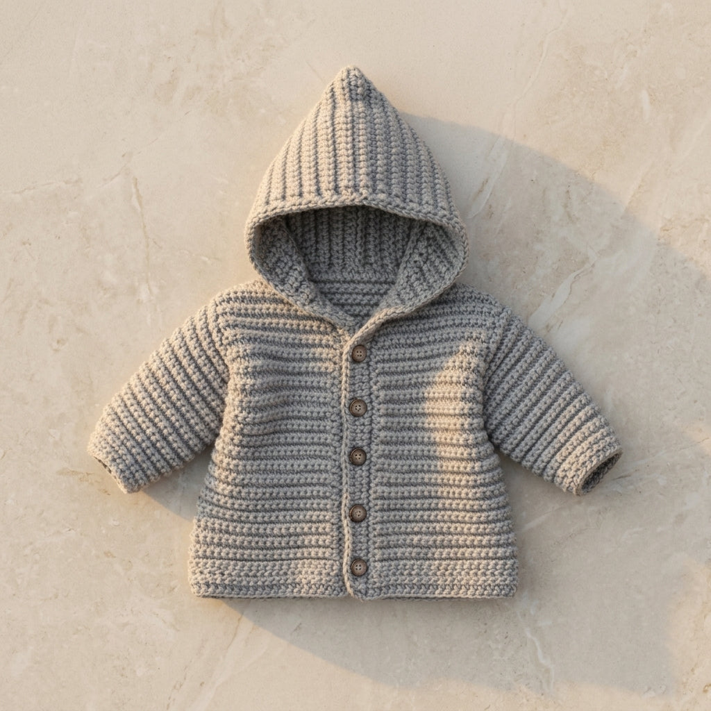 Hooded Sweater Beginner Baby Hoodie | Crochet Pattern PDF