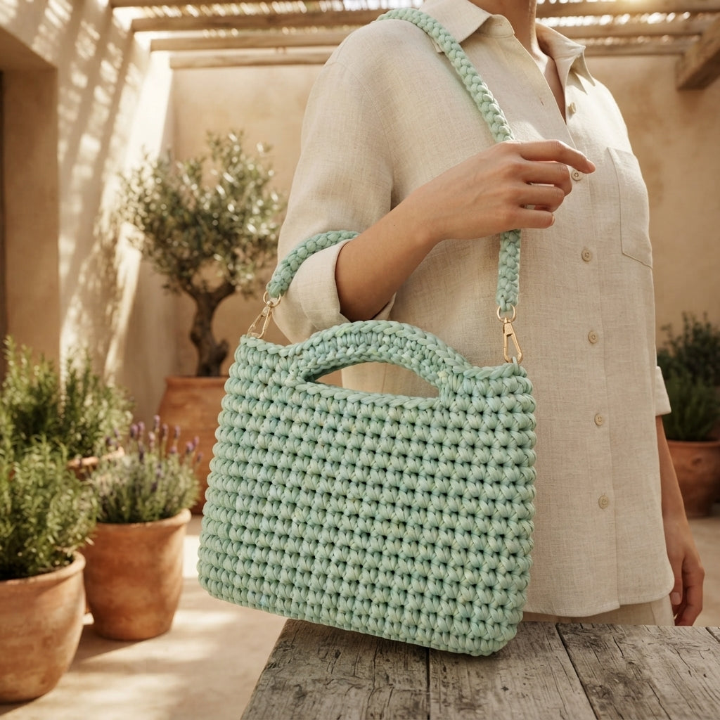 Crossbody Purse Shoulder Bag | Crochet Pattern PDF