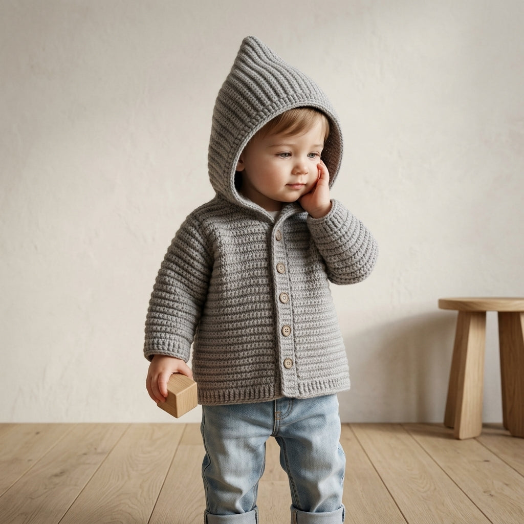 Hooded Sweater Beginner Baby Hoodie | Crochet Pattern PDF