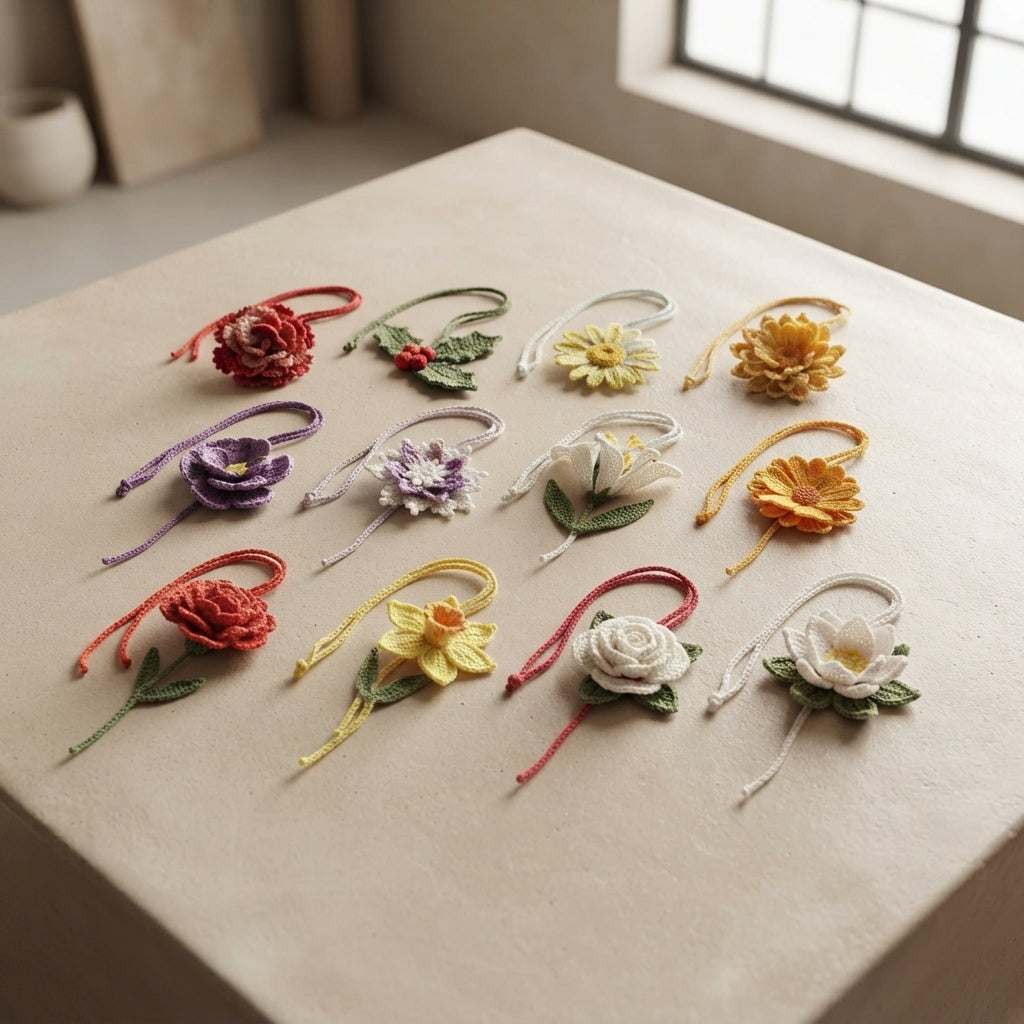 Gorgeous Flower Bag Charm | Crochet PDF Pattern
