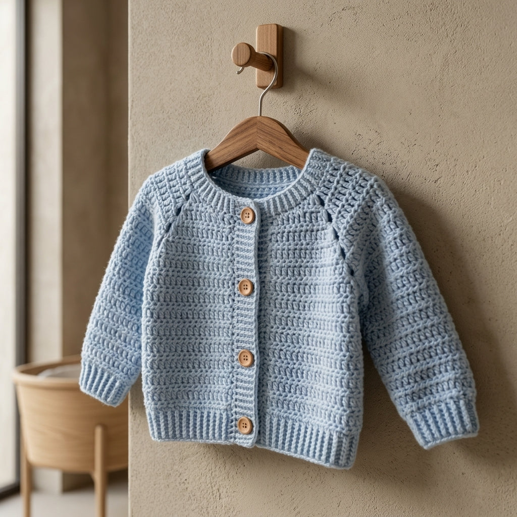Cardigan Beginner Sweater Baby Cardigan | Crochet Pattern PDF