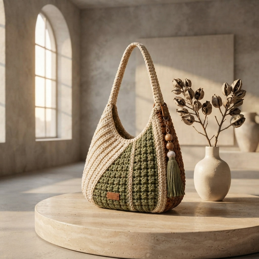 Shoulder Bag Boho Tote V6 | Crochet Pattern PDF