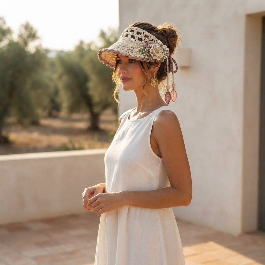 Beautiful Sun Visor | Crochet Sun Hat Pattern — Design 11