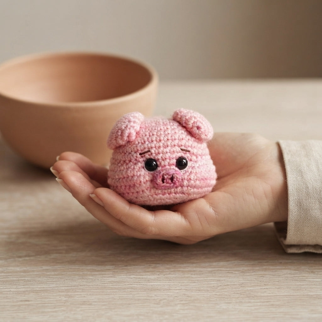 Enchanting Pig Keyring | Amigurumi Guide PDF