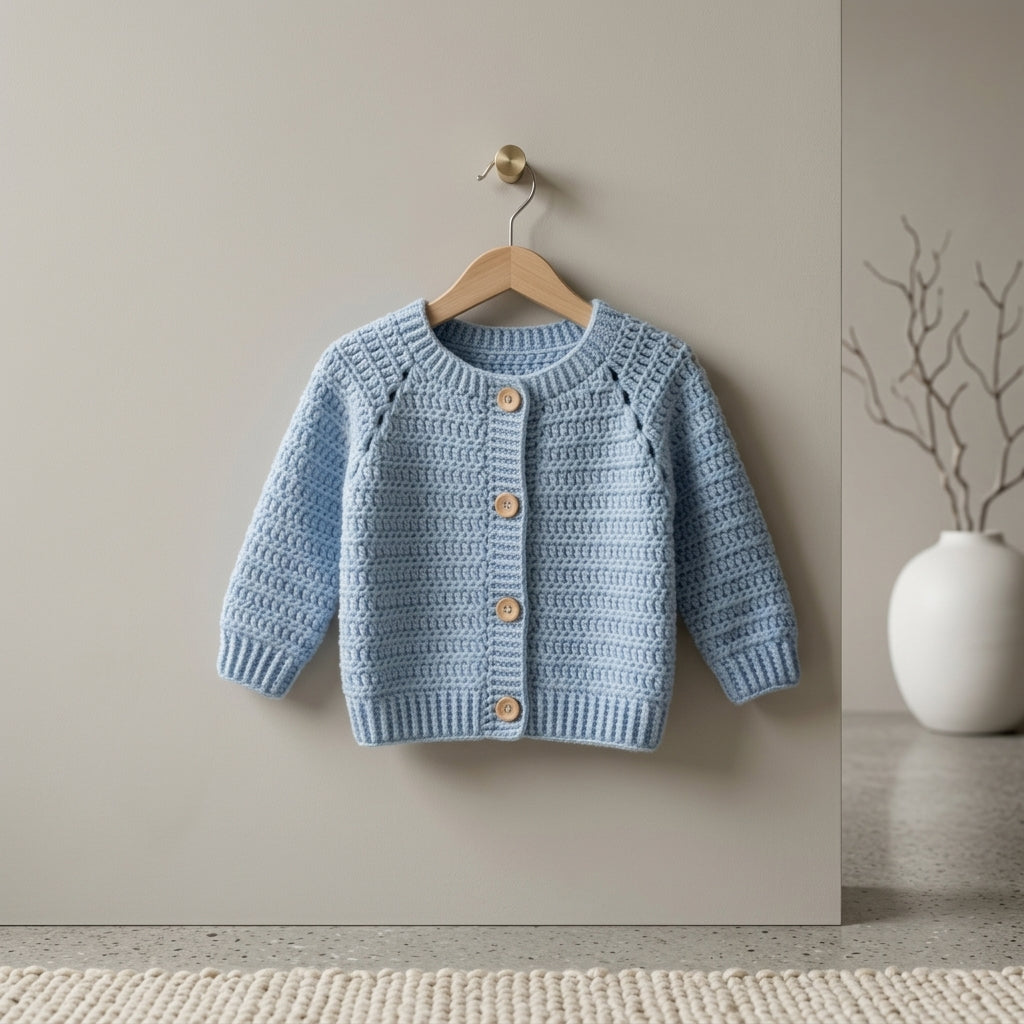 Cardigan Beginner Sweater Baby Cardigan | Crochet Pattern PDF