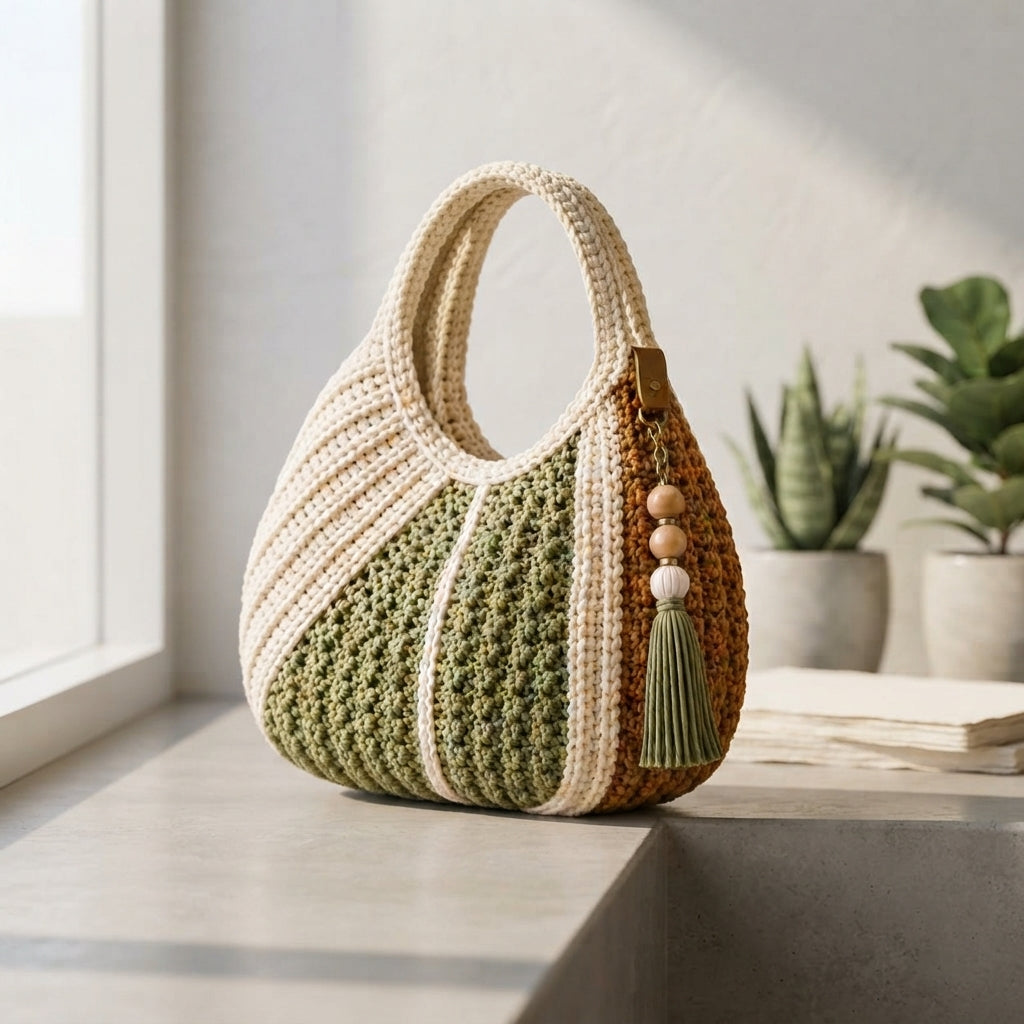 Shoulder Bag Boho Tote V6 | Crochet Pattern PDF