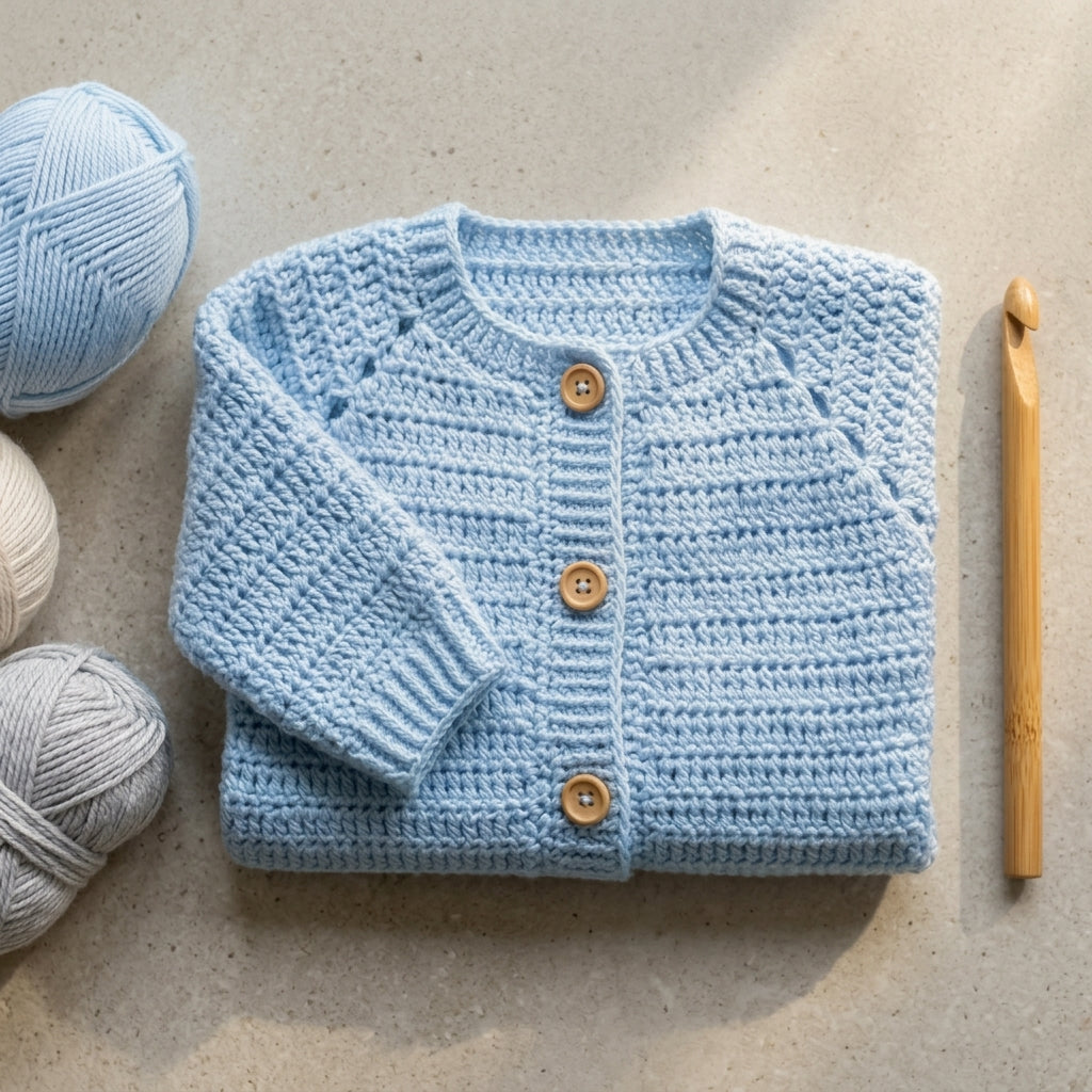 Cardigan Beginner Sweater Baby Cardigan | Crochet Pattern PDF