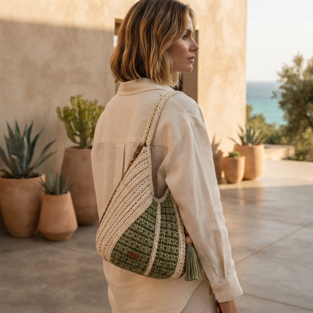 Shoulder Bag Boho Tote V6 | Crochet Pattern PDF