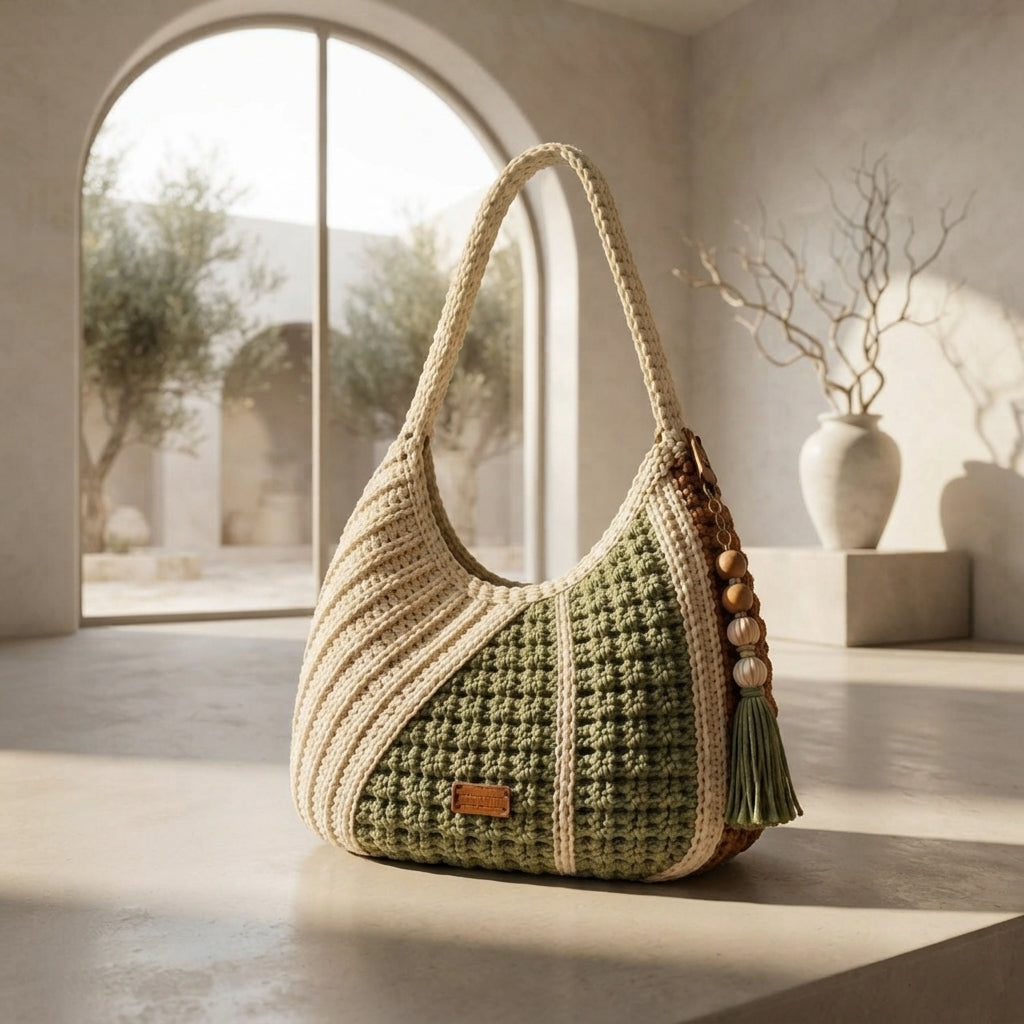 Shoulder Bag Boho Tote V6 | Crochet Pattern PDF