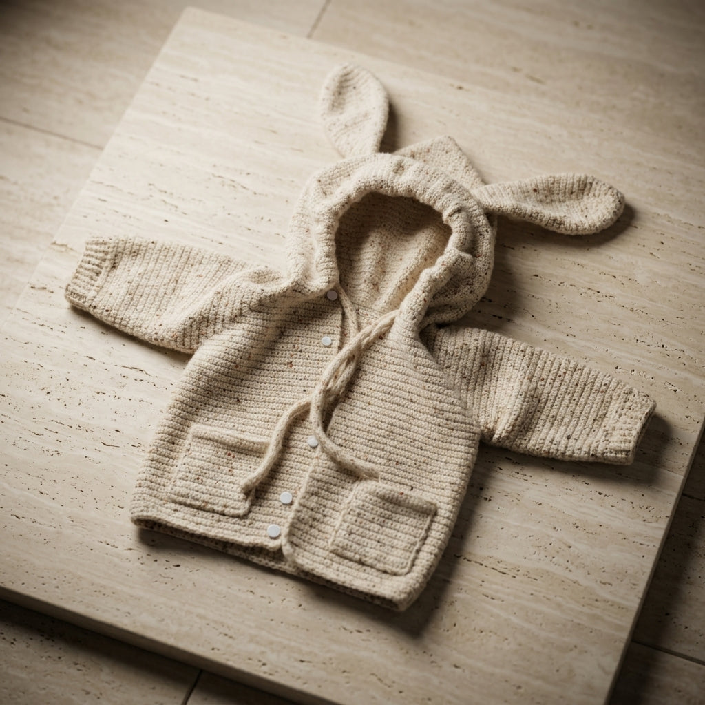 Childrens Hoodie Cardigan Baby Hoodie | Crochet Pattern PDF