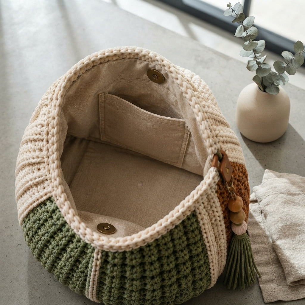 Shoulder Bag Boho Tote V6 | Crochet Pattern PDF