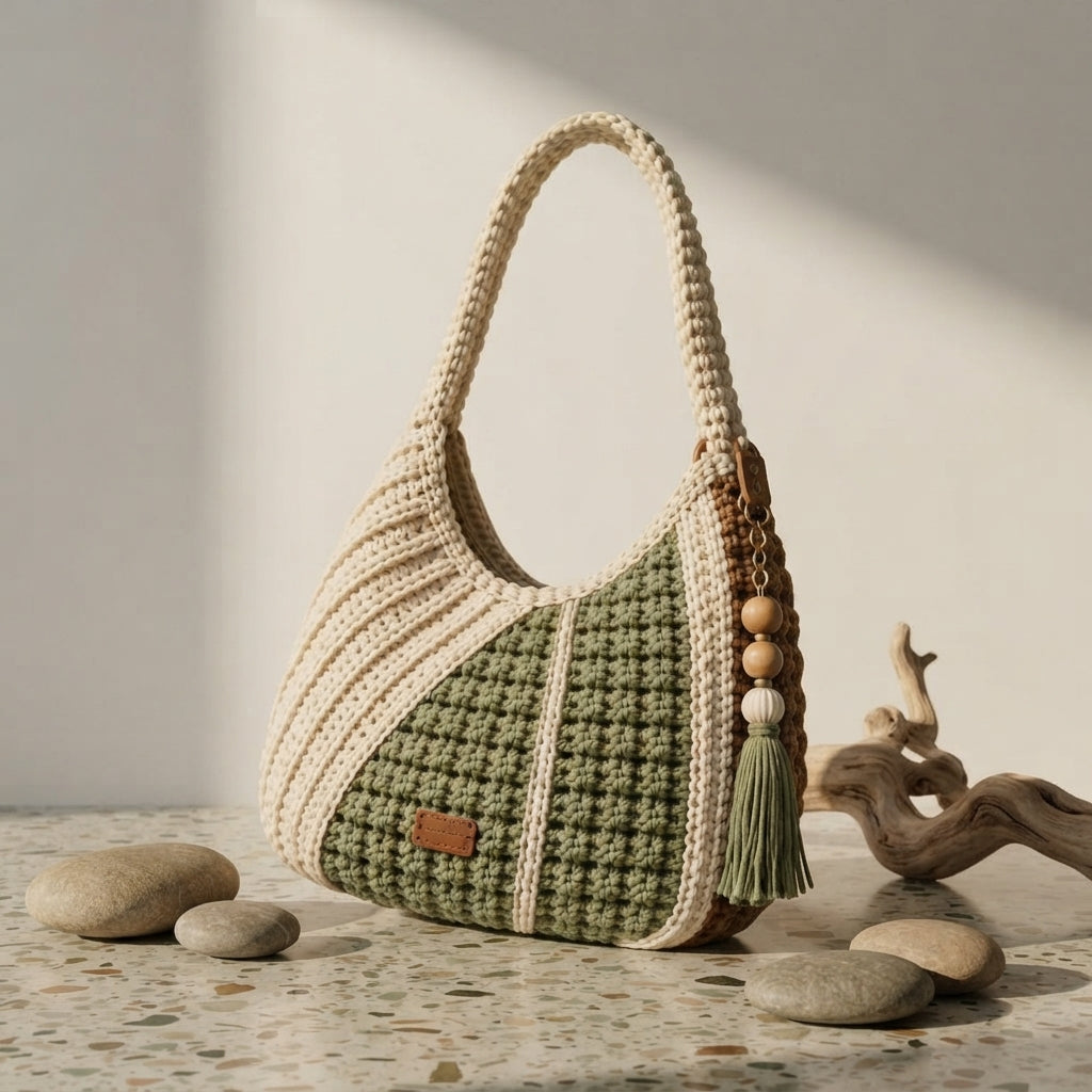 Shoulder Bag Boho Tote V6 | Crochet Pattern PDF