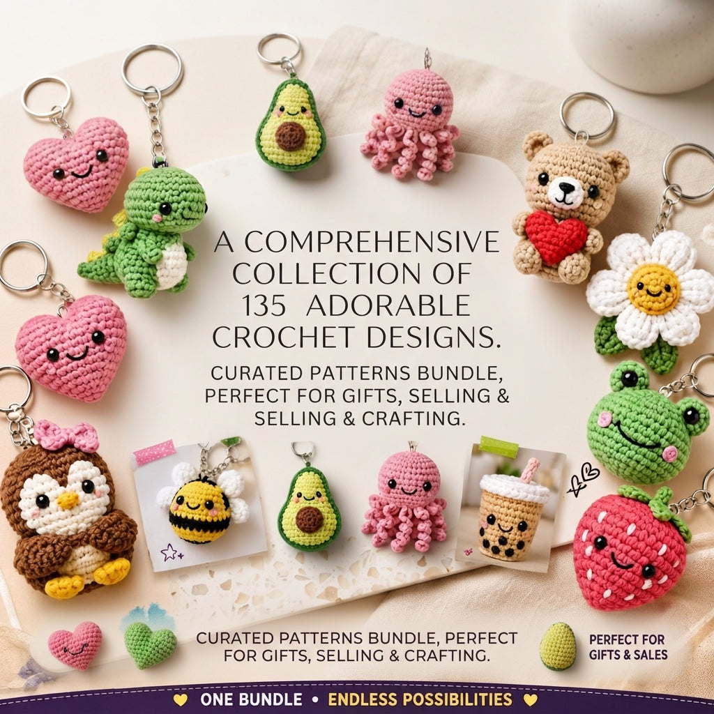 Complete Keychain Library | 135+ Crochet Patterns