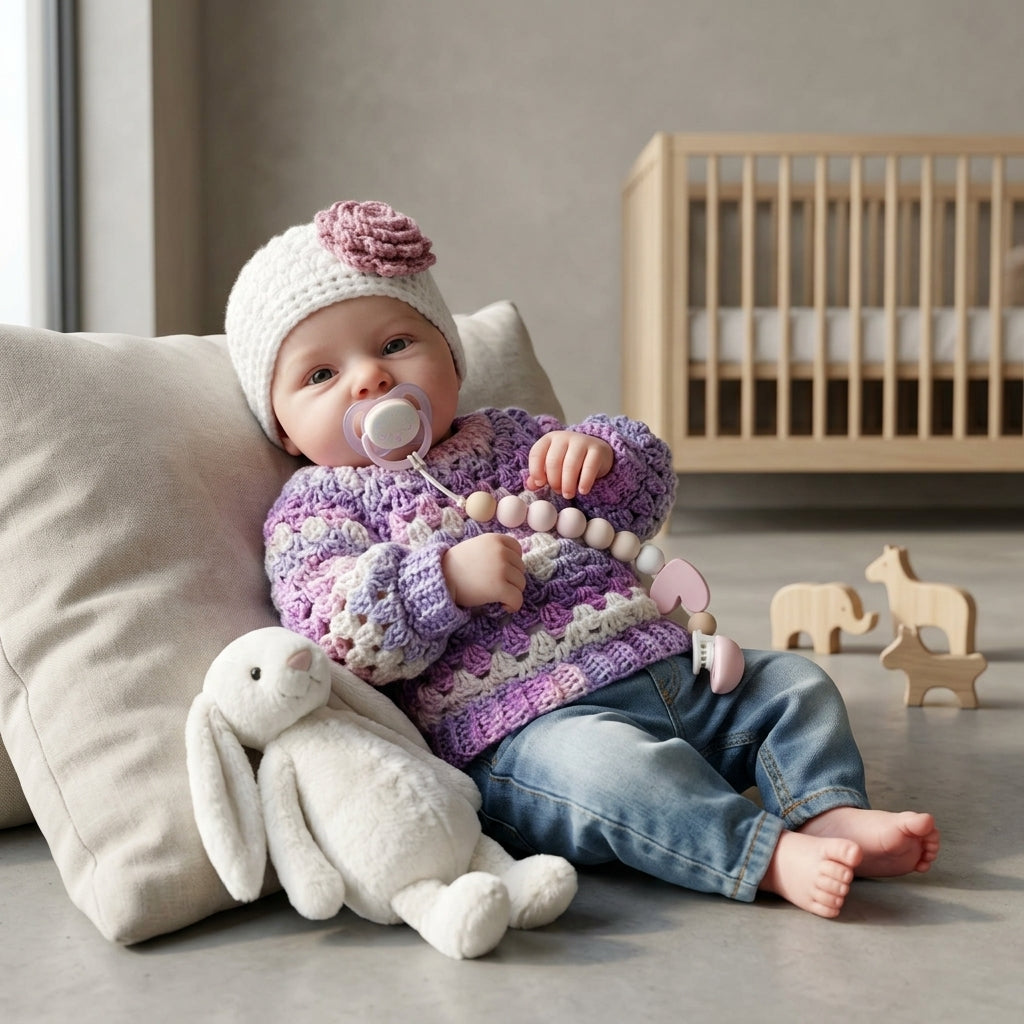 Granny Square Baby Pullover Granny Square v2 | Crochet Pattern PDF