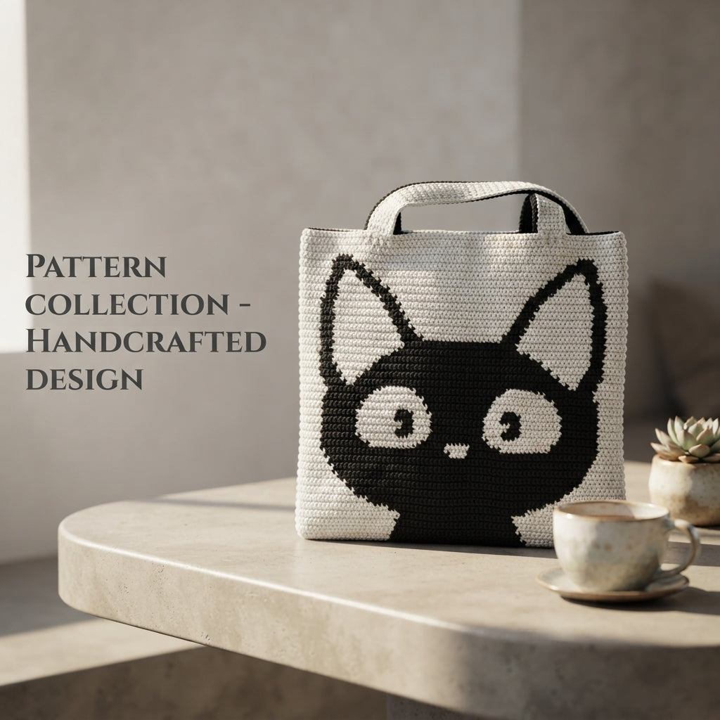 Black Cat Tote V2 | Crochet Pattern PDF