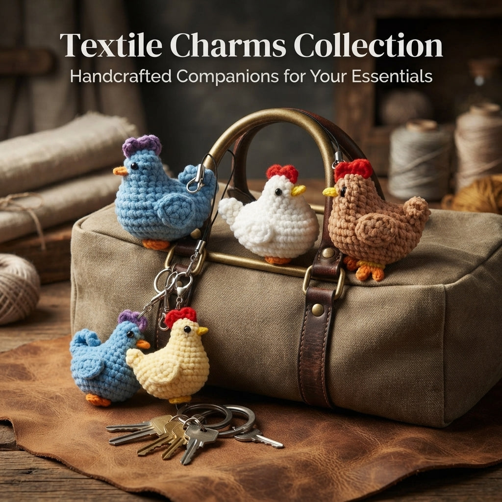 Handcrafted Chicken Keychain | Amigurumi PDF
