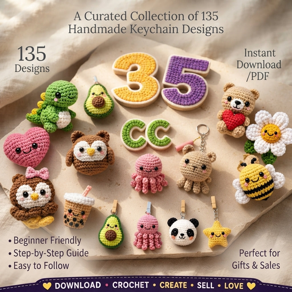 Complete Keychain Library | 135+ Crochet Patterns