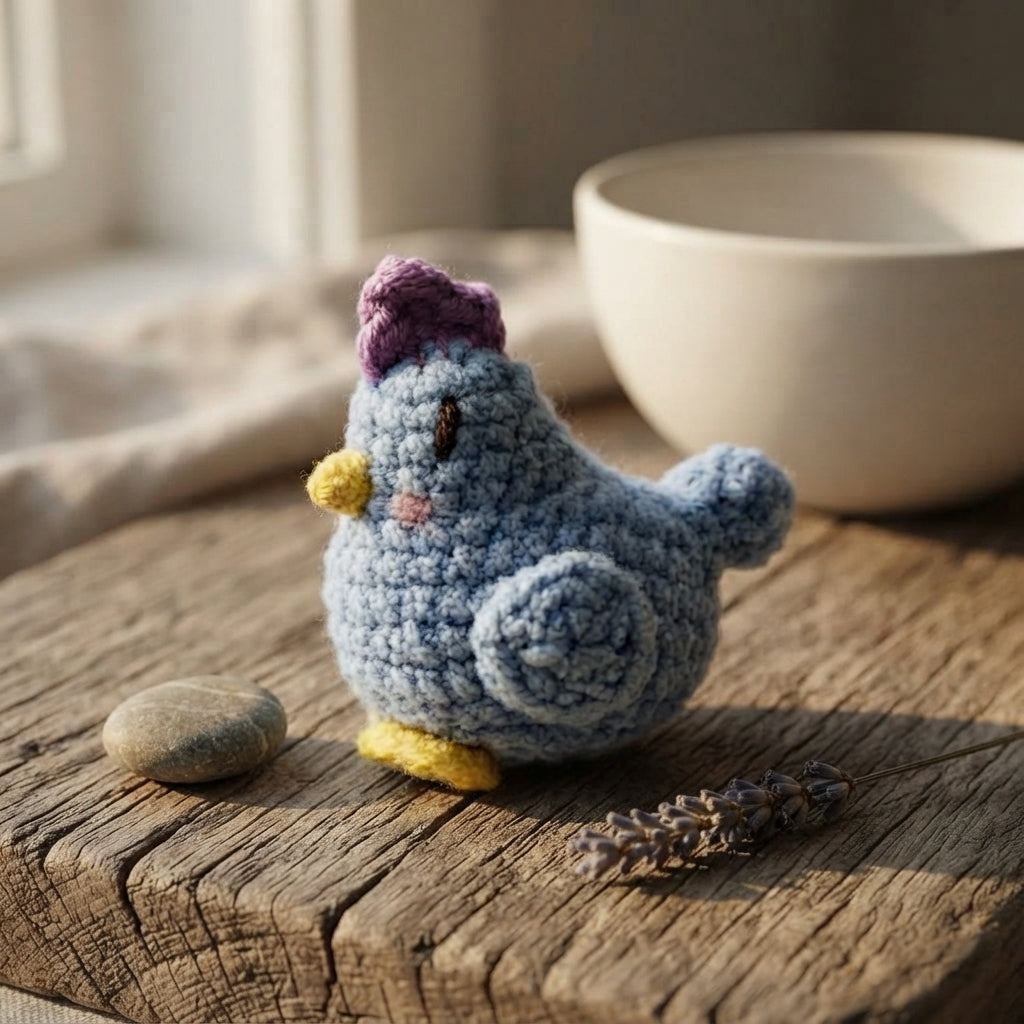 Handcrafted Chicken Keychain | Amigurumi PDF