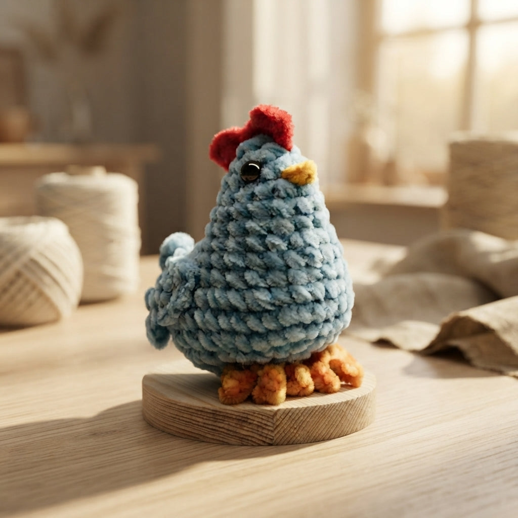 Handcrafted Chicken Keychain | Amigurumi PDF