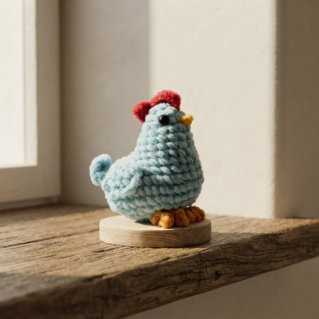 Handcrafted Chicken Keychain | Amigurumi PDF