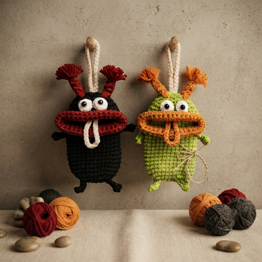 Adorable Keychain Charm Keychain | Crochet Pattern PDF