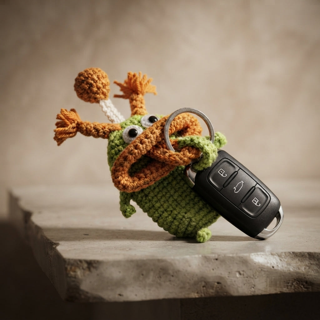 Adorable Keychain Charm Keychain | Crochet Pattern PDF