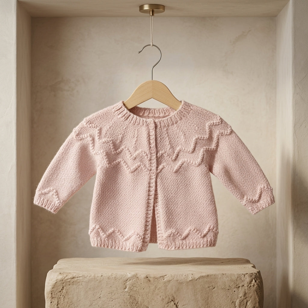 Cardigan Knitting Newborn Baby Cardigan | Crochet Pattern PDF