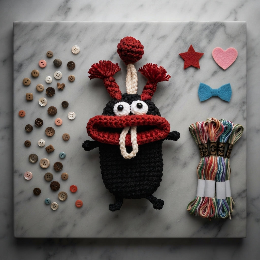 Adorable Keychain Charm Keychain | Crochet Pattern PDF