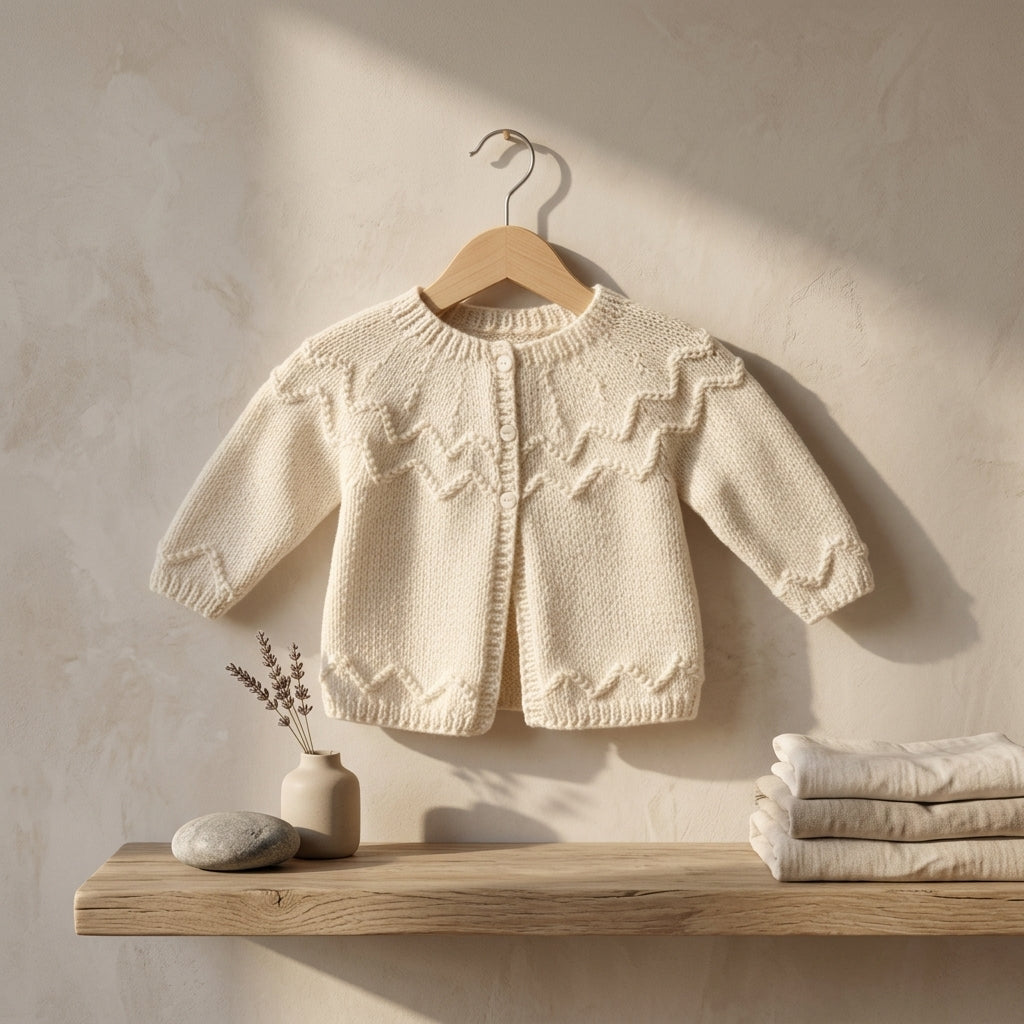 Cardigan Knitting Newborn Baby Cardigan | Crochet Pattern PDF