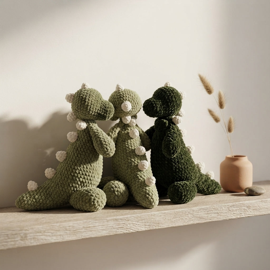 Adorable Amigurumi Dinosaur | Crochet Pattern Download