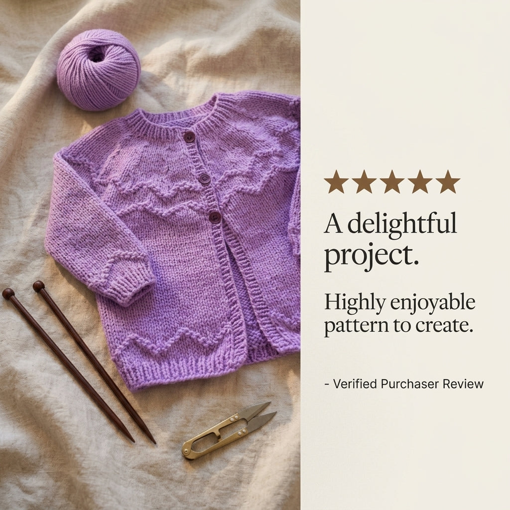 Cardigan Knitting Newborn Baby Cardigan | Crochet Pattern PDF