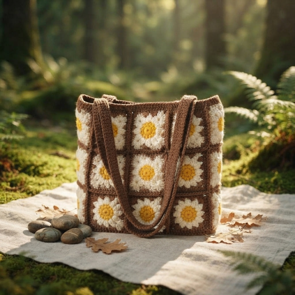 Granny Square Granny Square Tote V8 | Crochet Pattern PDF