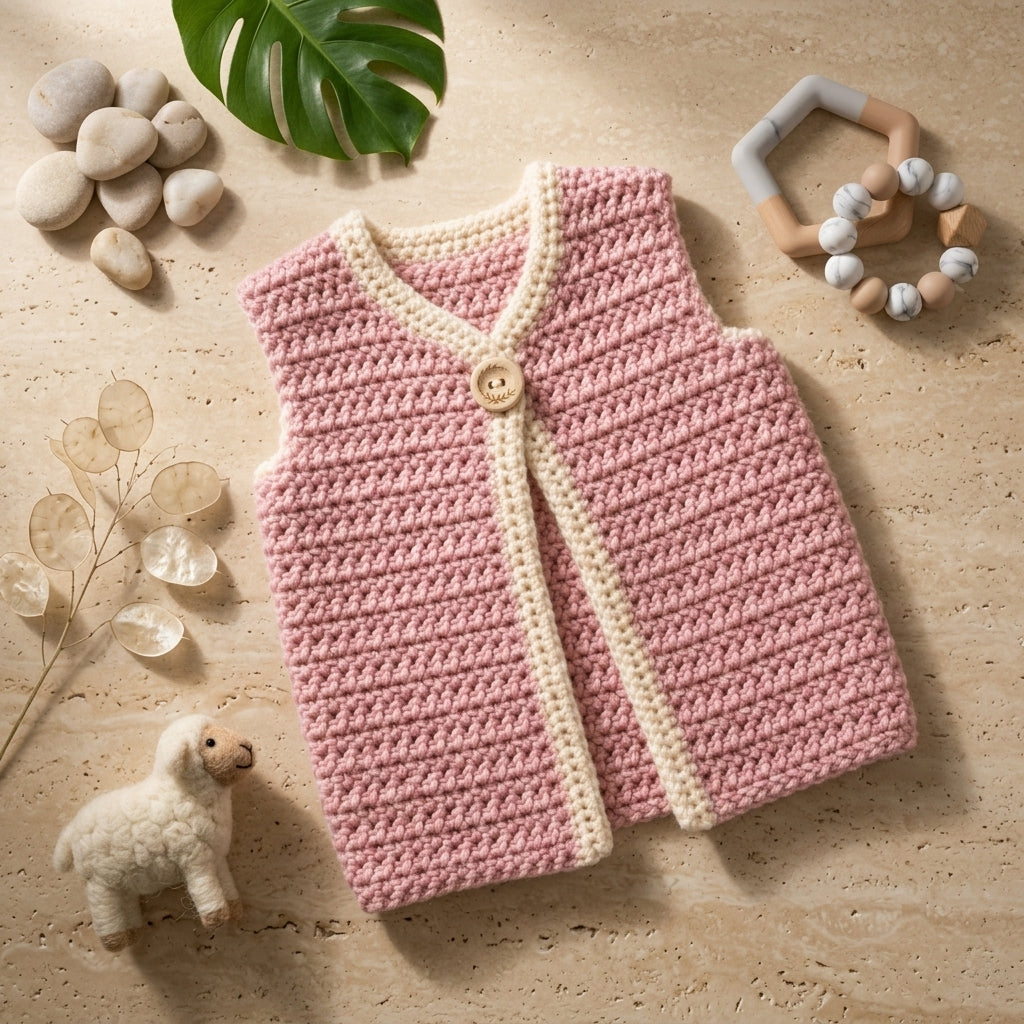 Vest Toddler Vest Baby Cardigan | Crochet Pattern PDF