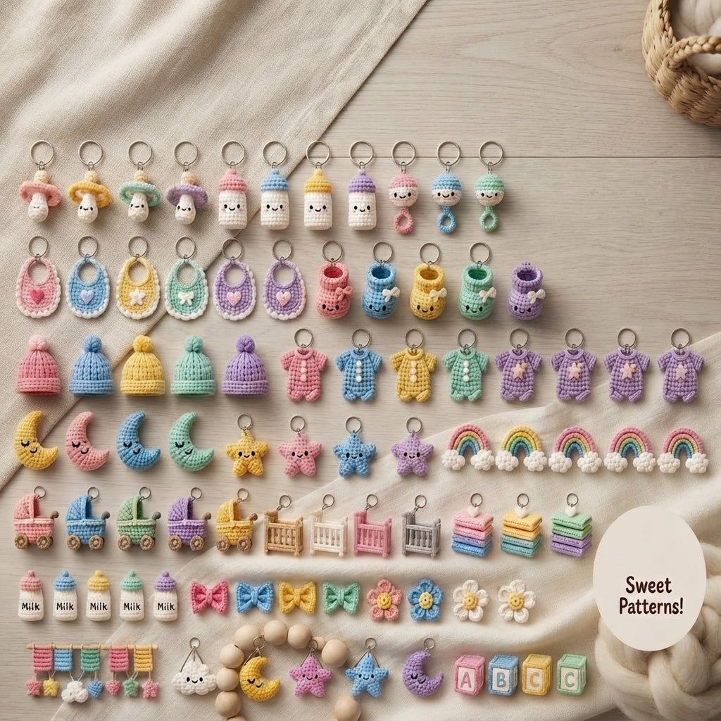 Premium 47+ Mini Charms | Amigurumi Pattern Pack