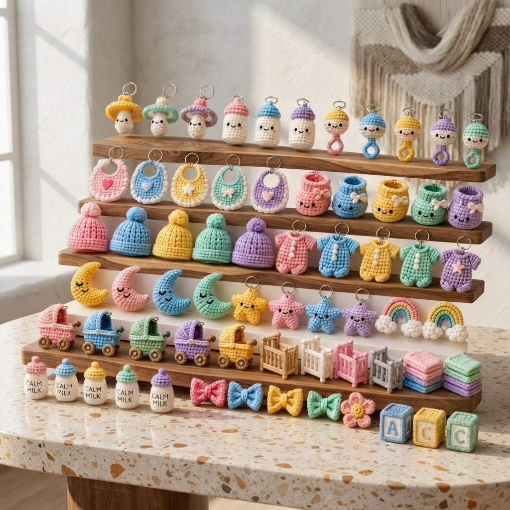 Premium 47+ Mini Charms | Amigurumi Pattern Pack