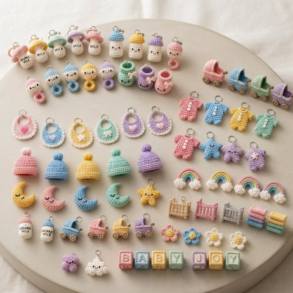 Premium 47+ Mini Charms | Amigurumi Pattern Pack