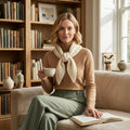 Asymmetrical Triangle Mini Scarf | Beginner Knitting Pattern PDF
