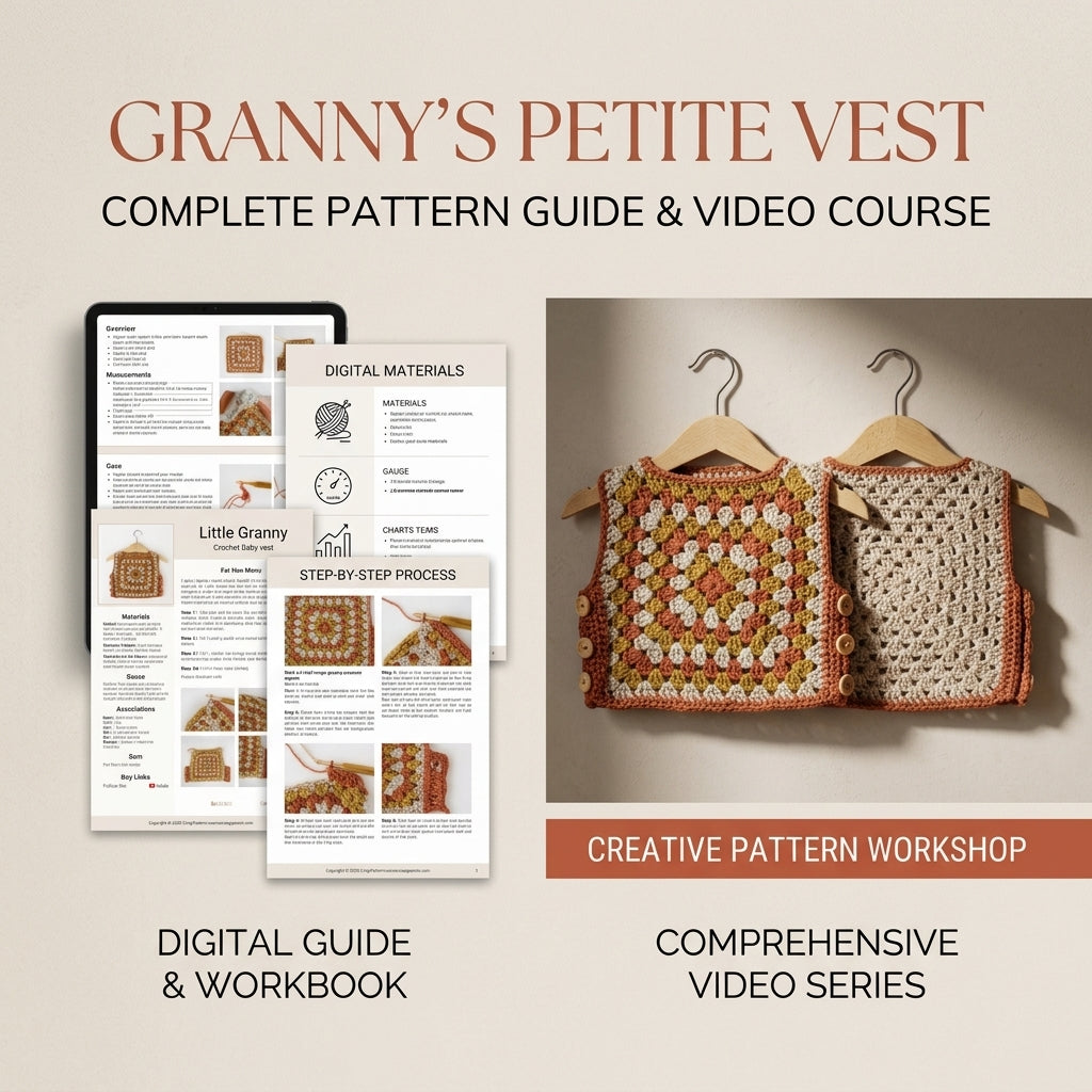 Granny Square Baby Vest | Crochet Pattern PDF