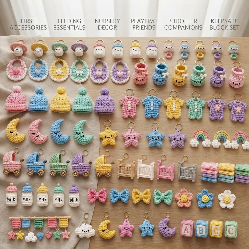 Premium 47+ Mini Charms | Amigurumi Pattern Pack
