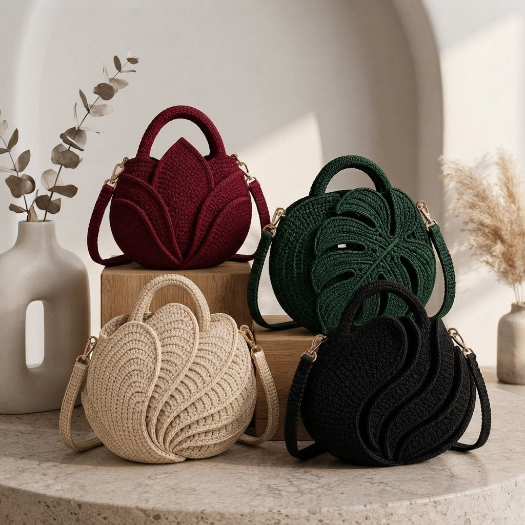 Bundle Sculptural Handbag | Crochet Pattern PDF
