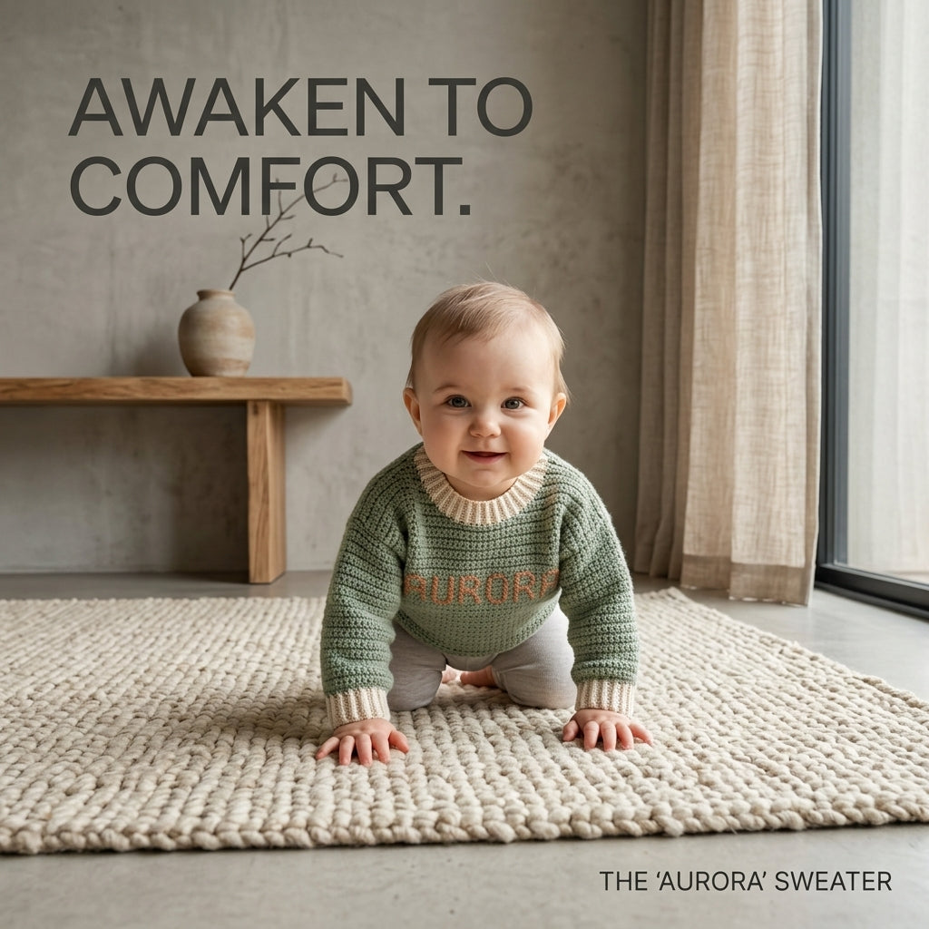 Custom Embroidered Name Baby Cardigan | Crochet Pattern PDF