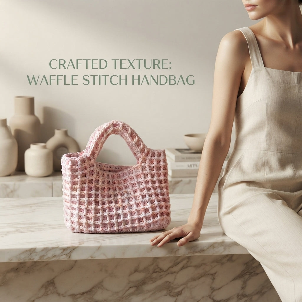 Waffle Handbag Handbag | Crochet Pattern PDF