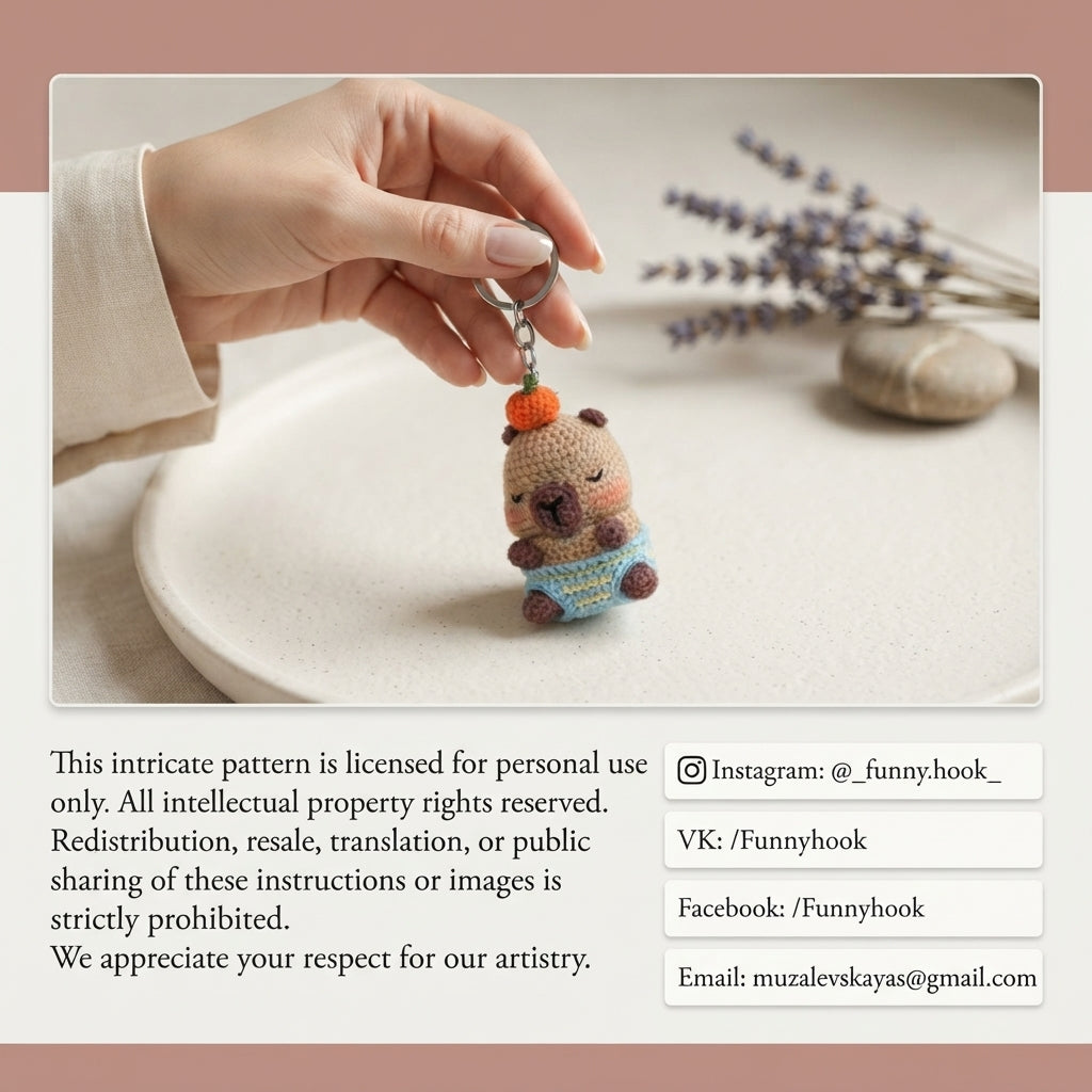 Lovely Keychain Accessory | Crochet PDF Pattern — Design 7